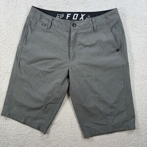 Fox Racing Essex Tech Shorts Mens 30 Grey Performance Hybrid Casual Drawstring